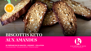 Biscottis Keto aux amandes