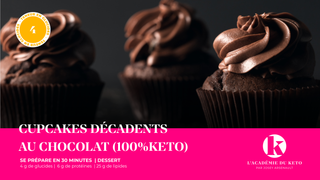 Cupcakes décadents au chocolat (100% keto)