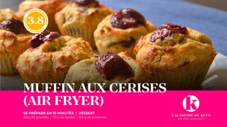 Muffins Keto aux cerises 🍒 (air fryer)
