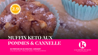 Muffins keto aux pommes & cannelle!