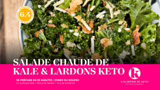 Salade chaude de kale aux lardons Keto