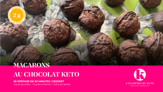 Macarons au chocolat Keto